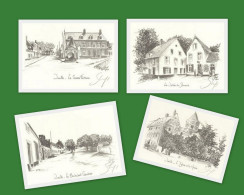 62. Wimille - Dessin De Bruno Ghys - Lot De 4 Dessins - Tekeningen