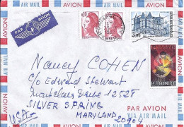 FRANCE N° 2195/2206+COMPL.S/L. DE CHATENAY MALABRY/25.9.82  POUR LES USA - Cartas & Documentos