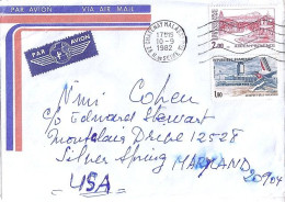 FRANCE N° 2194/2203 S/L. DE CHATENAY MALABRY/10.9.82 POUR LES USA - Cartas & Documentos