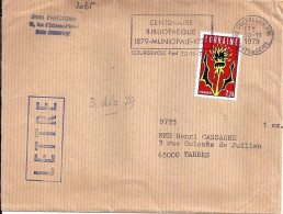 FRANCE N° 2065 S/L. DE COURBEVOIE/30.11.79 - Cartas & Documentos