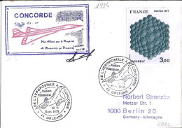 FRANCE N° 1924 S/L. DE ORLEANS/AEROPOSTALE A CONCORDE/10.11.79 POUR L’ALLEMAGNE - Lettres & Documents