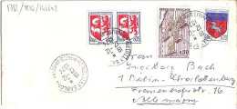 FRANCE N° 1782/1510/1468x2 S/L.DE NEUILLY SABLONS/12.12.74 POUR L’ALLEMAGNE - Cartas & Documentos