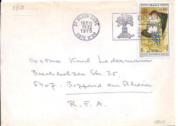 FRANCE N° 1840 S/L. DE DIJON GARE/11.12.75 POUR L’ALLEMAGNE - Lettres & Documents