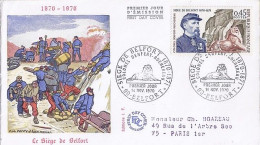 FRANCE N° 1660 S/L.1° JOUR DE BELFORT/14.11.70  - Cartas & Documentos