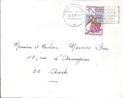 FRANCE N° 1649 S/L. DE POSTE AUX ARMEES/28.9.70  - Cartas & Documentos