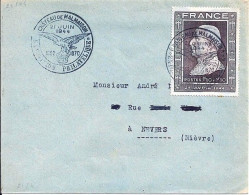 FRANCE N° 606 S/L. DE MALMAISON/21.6.44 - Cartas & Documentos