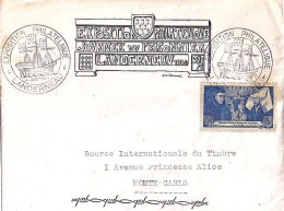 FRANCE N° 583 S/L. DE LANDERNAU/4.6.44 POUR MONACO - Lettres & Documents