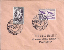 FRANCE N° 540/790 S/L. DE PARIS/AILES BRISEES/13.11.47 - Briefe U. Dokumente