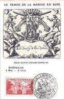 FRANCE N° 453 S/CP DE BORDEAUX/MARINE EN BOIS/26.5.46 - Lettres & Documents