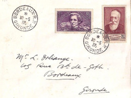 FRANCE N° 382/380 S/L.DE BORDEAUX/30.5.38  - Briefe U. Dokumente