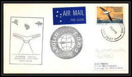 7735/ Espace (space) Lettre (cover) 15/7/1975 Launch APOLLO Soyuz (soyouz Sojus) Australian Antarctic Territory - Oceania