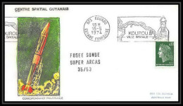 7274/ Espace Space Lettre Cover 15/5/1974 Centre Spatial Guyanais France Super Arcas 35/53 France - Europe