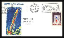 7271/ Espace Space Lettre Cover 17/4/1974 Centre Spatial Guyanais France Super Arcas 35/52 - Europe
