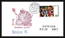 7246/ Espace (space Raumfahrt) Lettre (cover) 28/8/1974 Soyuz (soyouz Sojus) 15 Landing Allemagne (germany Bund) - Europe