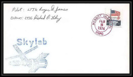 7131/ Espace (space) Lettre (cover) Signé (signed Autograph) 8/2/1974 Skylab 4 Splashdown Marritt USA - United States