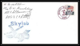 7127/ Espace (space) Lettre (cover) Signé (signed Autograph) 8/2/1974 Skylab 4 Splashdown Marritt USA - United States