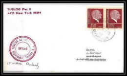 7061/ Espace (space) Lettre (cover) Signé (signed Autograph) 26/5/1973 25/5/1973 Skylab 1 & 2 Tuslog Turquie (Turkey) - Europe