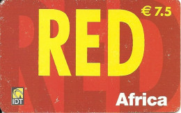 France: Prepaid IDT Red Africa 12.07 - Autres & Non Classés