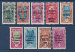 Oubangui - YT N° 75 à 83 * - Neuf Avec Infime Charnière - 1927 à 1933 - Unused Stamps