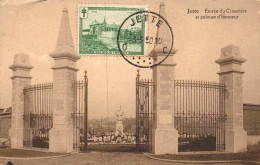 JETTE, Brussels - Entrée Du Cimetière Et Pelouse D'Honneur  ( 2 Scans ) - Jette