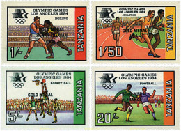 729253 HINGED TANZANIA 1985 23 JUEGOS OLIMPICOS VERANO LOS ANGELES 1984 - Tanzania (1964-...)