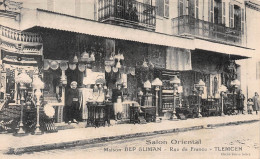 Algérie - TLEMCEN - Salon Oriental, Rue De France - Maison Bep Sliman - Facture Au Verso, écrit (2 Scans) - Tlemcen