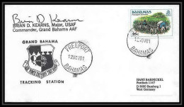 8752/ Espace (space) Lettre (cover) Signé (signed Autograph) 12/11/1981 Shuttle (navette) Sts 2 Freeport Bahamas - Sud America