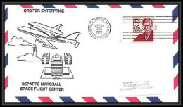 8183/ Espace (space Raumfahrt) Lettre (cover Briefe) 10/4/1979 Shuttle (navette) Orbiter Enterprise Marshall USA - USA