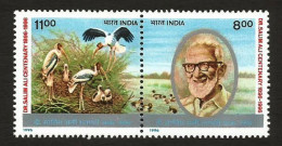 INDIA 1996 100TH BIRTH ANNIVERSARY OF SALIM ALI, ORNITHOLOGIST COMPLETE SET MNH RARE - Ungebraucht