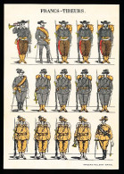 CPM / CPSM 10.5x15 Francs-Tireurs  15 Dessins De L'imagerie Pellerin Epinal  Militaire Soldat Uniforme - Uniforms