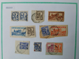 Tunisie Lot Oblitération  Choisies  de  Testour    Dont Fragment  Voir Scan - Used Stamps