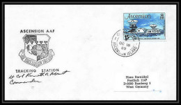 9811/ Espace (space) Lettre (cover) Signé (signed) 18/10/1989 Sts-34 Shuttle (navette) Ascension Island - Oceania