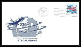 9695/ Espace (space Raumfahrt) Lettre (cover Briefe) 13/3/1989 Launch Sts-29 Shuttle (navette) USA - United States