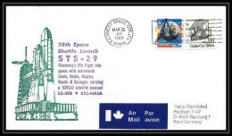 9685/ Espace (space Raumfahrt) Lettre (cover Briefe) 13/3/1989 Launch Sts-29 Shuttle (navette) USA - United States