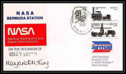 9683/ Espace (space) Lettre (cover) Signé (signed Autograph) 13/3/1989 Launch Bermuda Sts-29 Shuttle (navette) USA - United States