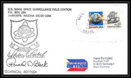 9676/ Espace (space) Lettre (cover) Signé (signed Autograph) 4/4/1989 Maricopa Shuttle (navette) USA - United States