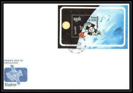 9599/ Espace (space Raumfahrt) Lettre (cover Briefe) 12/4/1988 Fdc Bloc Kampuchéa - Azië