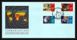 9465/ Espace (space Raumfahrt) Lettre (cover Briefe) 29/7/1987 Communications Fdc Cocos Island - América Del Sur