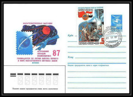 9419/ Espace (space Raumfahrt) Entier Postal (Stamped Stationery) 21/11/1987 Intercosmos (Russia Urss USSR) - Russie & URSS