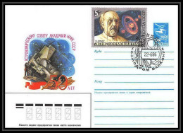 9286/ Espace (space) Entier Postal (Stamped Stationery) 22/6/1986 (Russia Urss USSR) Tsiolkovski Mir - Russia & USSR
