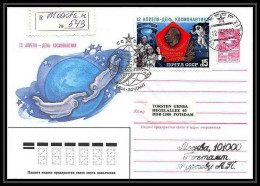 9193/ Espace (space Raumfahrt) Entier Postal (Stamped Stationery) 12/4/1985 Gagarine Gagarin (Russia Urss USSR) - Russia & USSR