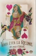 CPA ( Carte) Vous Etes La Reine De Mon  Coeur (-b.bur Theme) - Cartes à Jouer