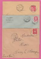 3 LETTRES DE VOULX. - Storia Postale