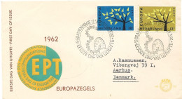 Netherlands 1962 Eruope -   Stylized Tree With 19 Leaves,  Mi 782-783 FDC - FDC
