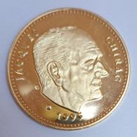 FRANCE - MÉDAILLE - PRÉSIDENT JACQUES CHIRAC - 1995 - 2007 - BRONZE FLORENTIN - BE - Sonstige & Ohne Zuordnung