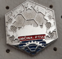 Municipality Ptuj Poetovia Coat Of Arms The Oldest Slovenian Town Slovenia Pin - Administration