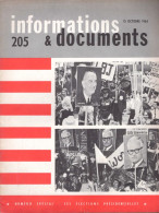 Revue Diplomatique Informations & Documents N° 205 - Octobre 1964 - Les élections Prédentielles Aux U.S.A. - Histoire