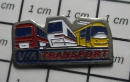 822 Pin's Pins / Beau Et Rare / TRANSPORTS / BUS METRO TRAMWAY VIA TRANSPORT - Transports