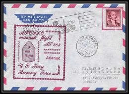 10831/ Espace (space Raumfahrt) Lettre (cover Briefe) 15/11/1967 Apollo Manned Flight Atlantic Heindelberg USA - Verenigde Staten