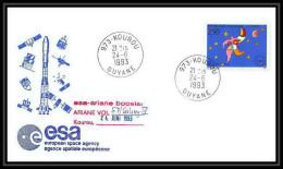 10678/ Espace (space Raumfahrt) Lettre (cover Briefe) 24/6/1993 Ariane V 57 France - Europe